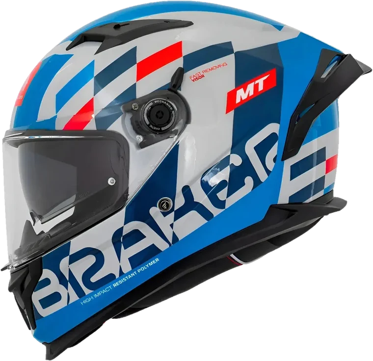 Capacete MT Braker, branco